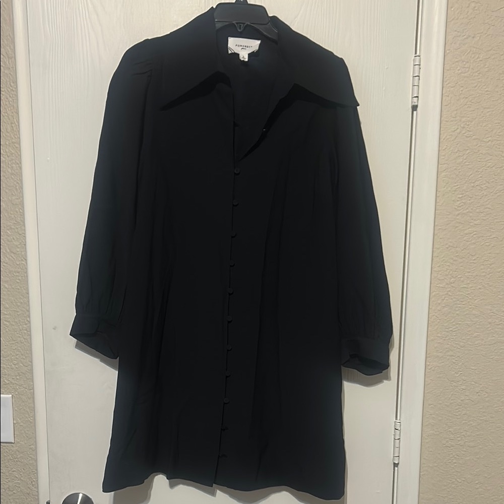Tuckernuck Pomander Place Oversized Collar Button-Up Dress